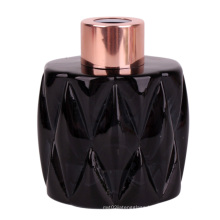 140ml empty refillable glass fragrance aroma reed diffuser bottle with carving design
